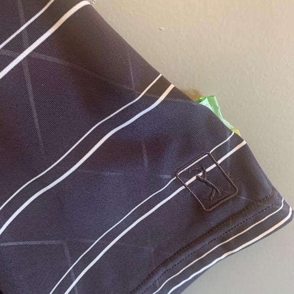 PGA Tour navy stripe polo ,L - Picture 6 of 6